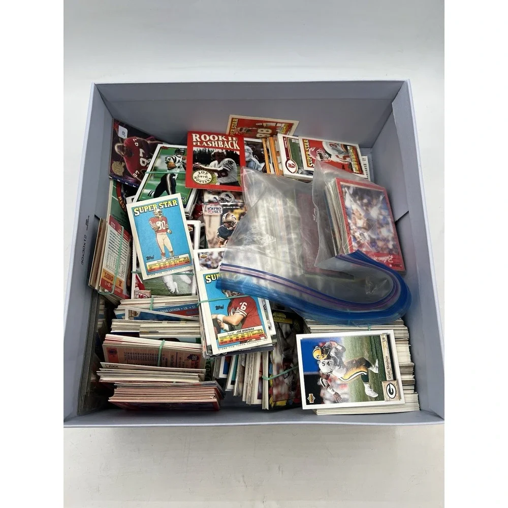 Football Baseball Cards Lot Vintage 80s 90s